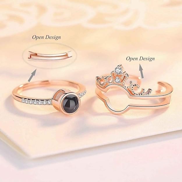 I Love You In 100 Languages Adjustable Ring (Assorted Color)