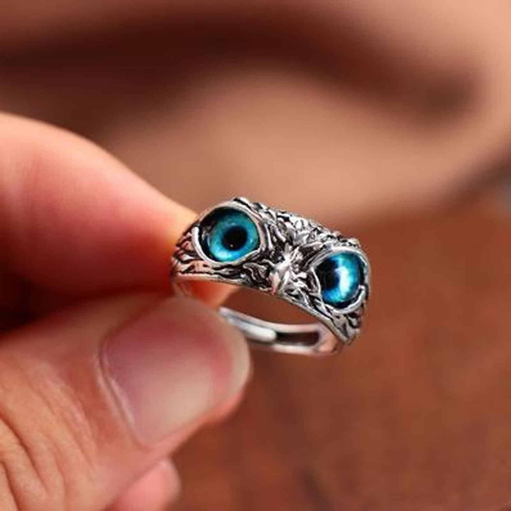 Mystic Owl Ring – Silver Plated Casual Elegance