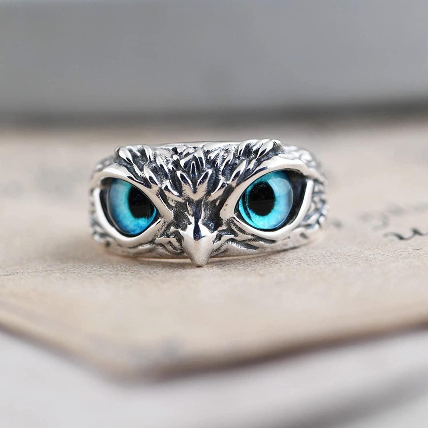 Mystic Owl Ring – Silver Plated Casual Elegance