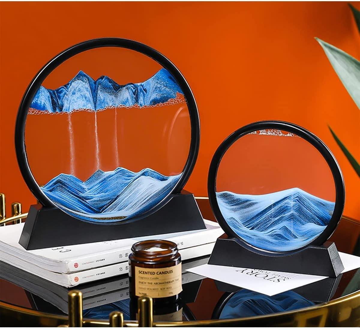 3D Deep Sea Moving Sand Art – Relaxing Kinetic Desk Décor