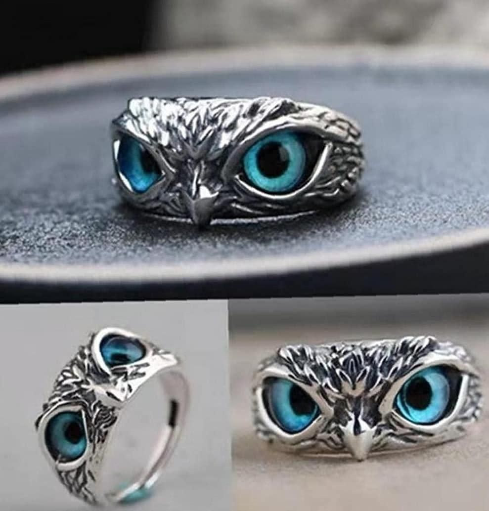 Mystic Owl Ring – Silver Plated Casual Elegance