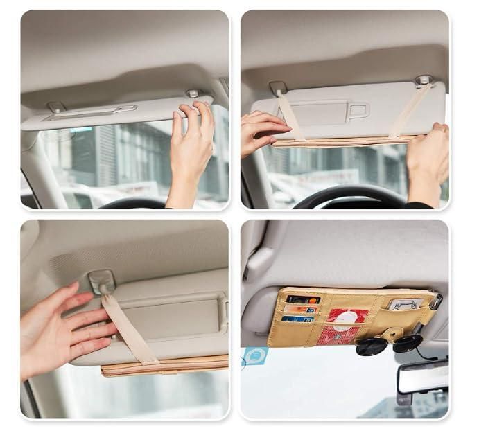 Executive Car Sun Visor Organizer – Smart & Stylish Travel Storage
