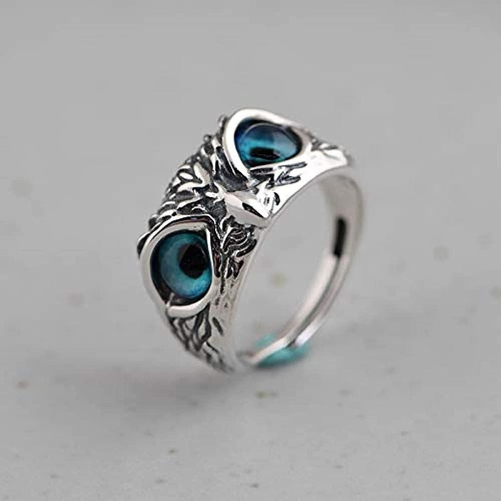 Mystic Owl Ring – Silver Plated Casual Elegance