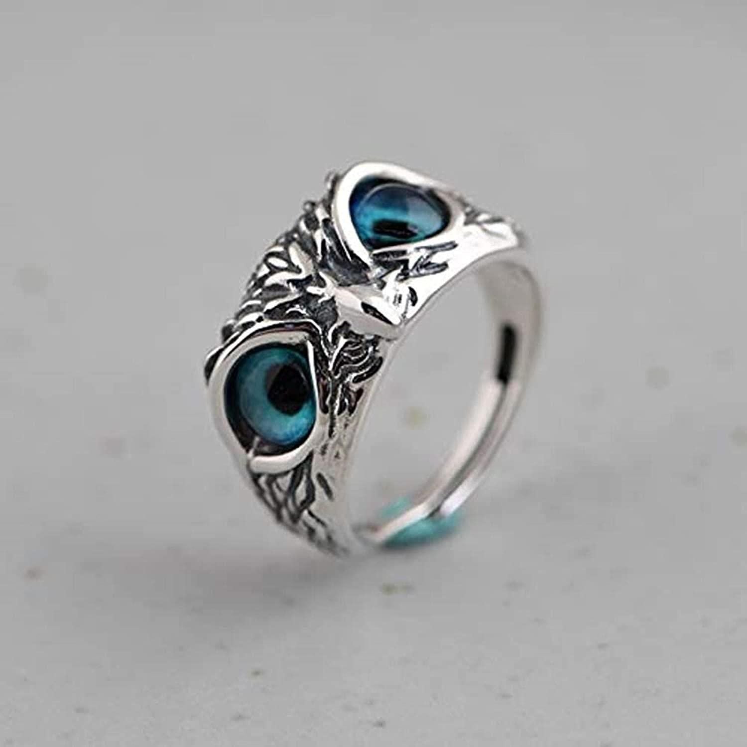 Mystic Owl Ring – Silver Plated Casual Elegance