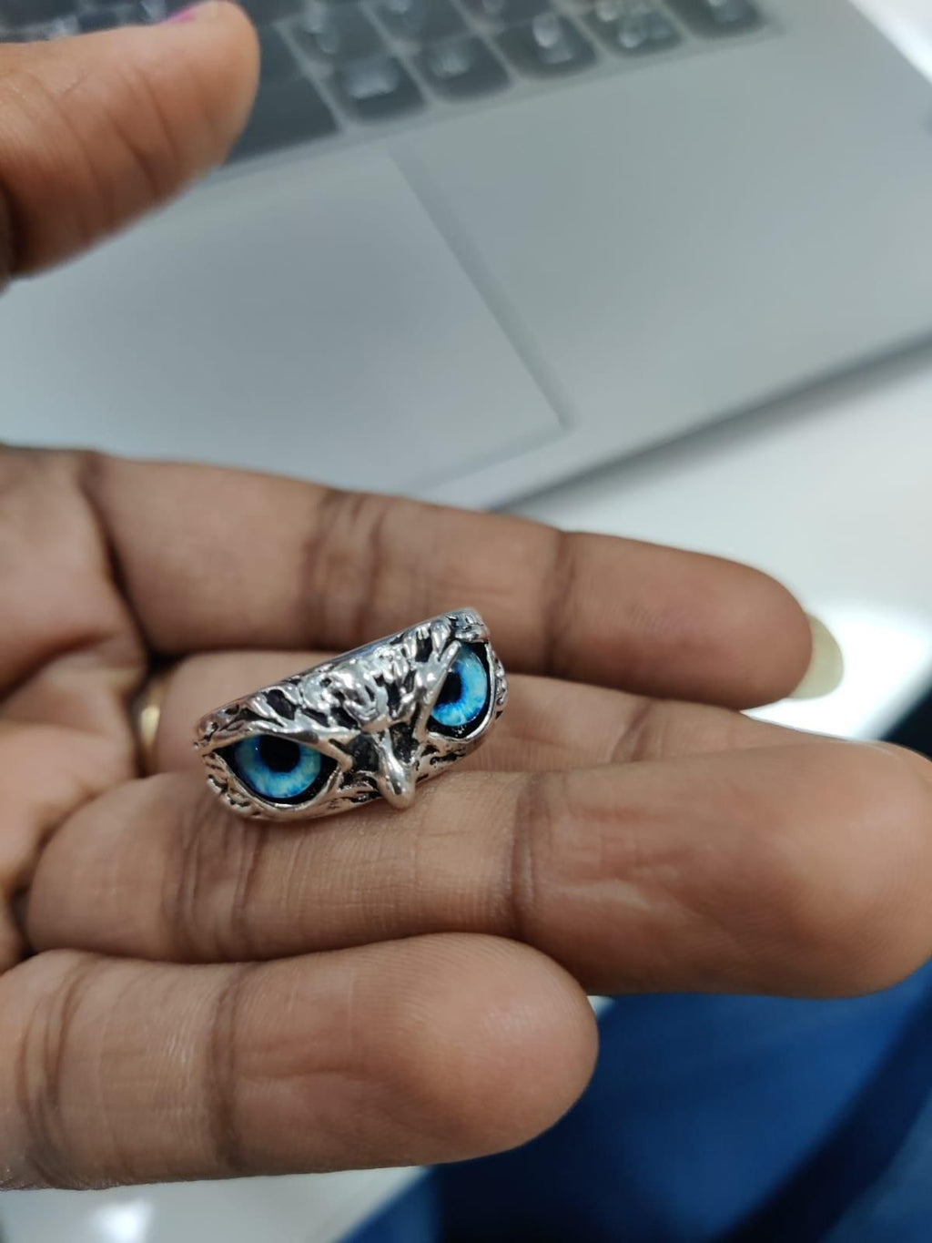 Mystic Owl Ring – Silver Plated Casual Elegance