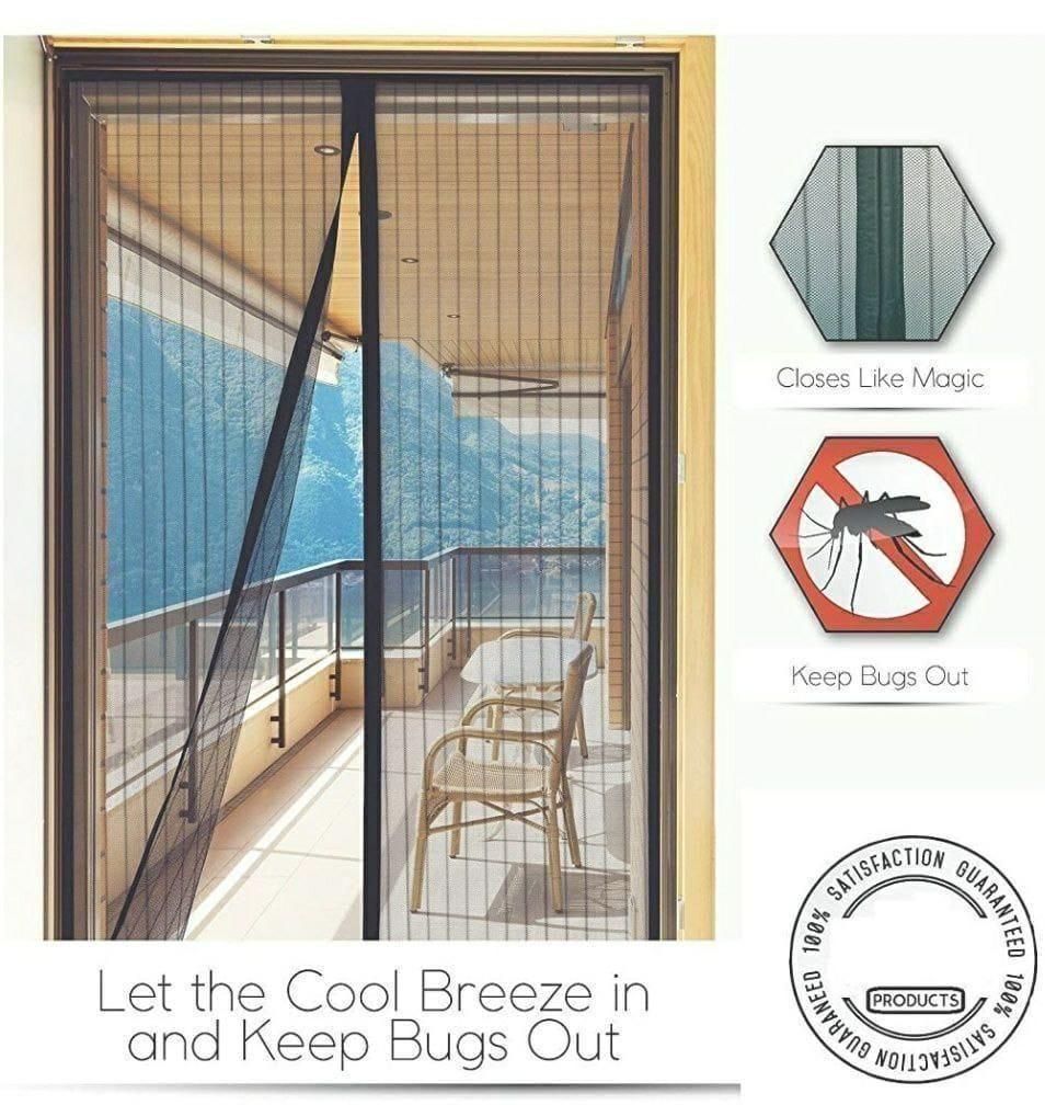🏡 Foldable Magnetic Screen Door – Fresh Air, Bug-Free Living