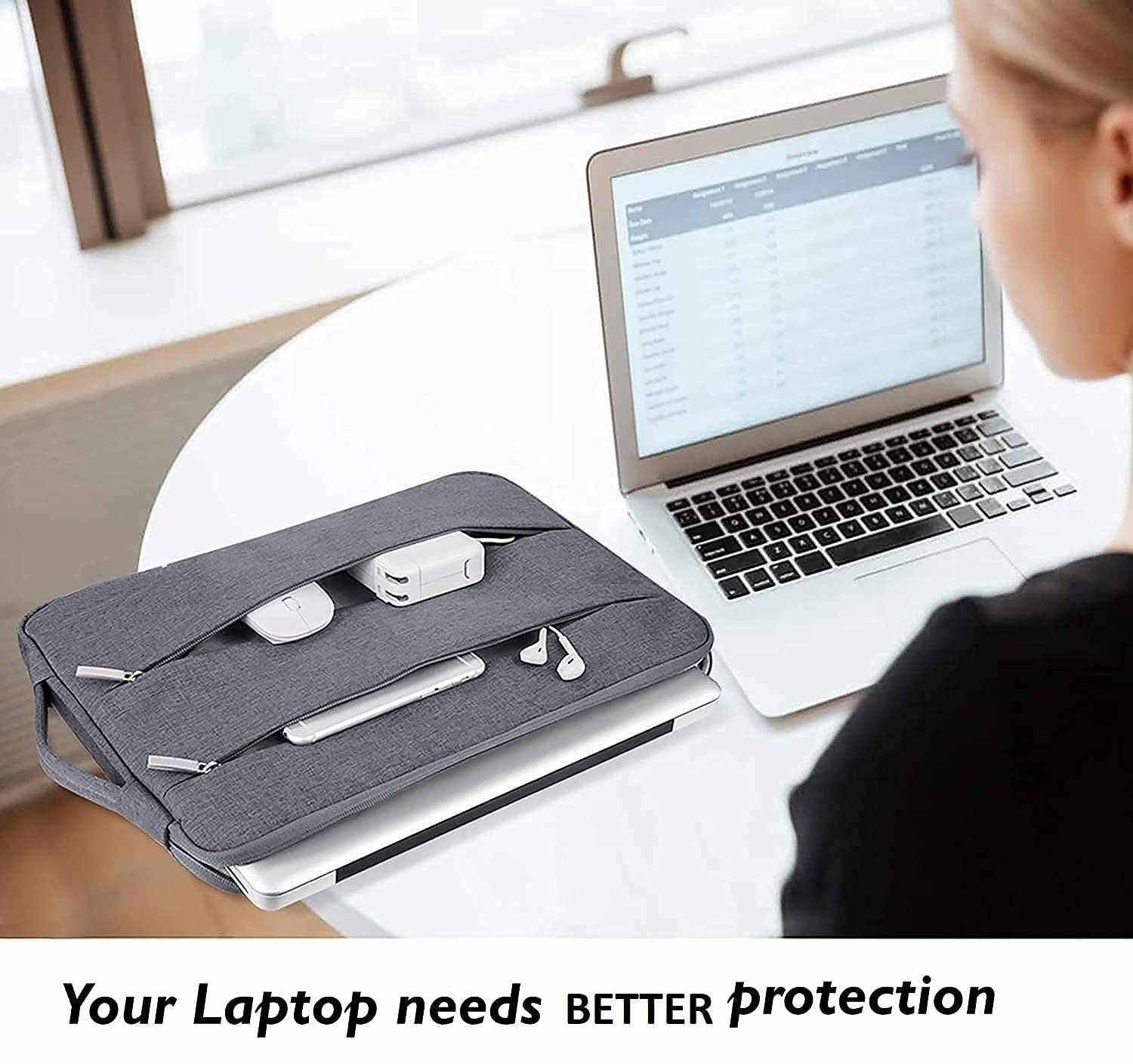 Sleek Grey Laptop Bag Cover – Slim & Protective