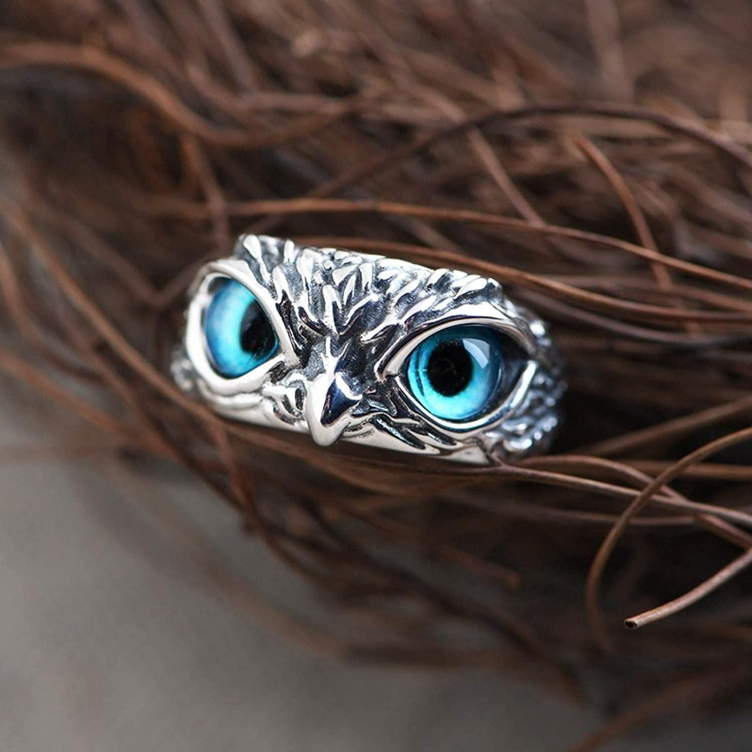 Mystic Owl Ring – Silver Plated Casual Elegance