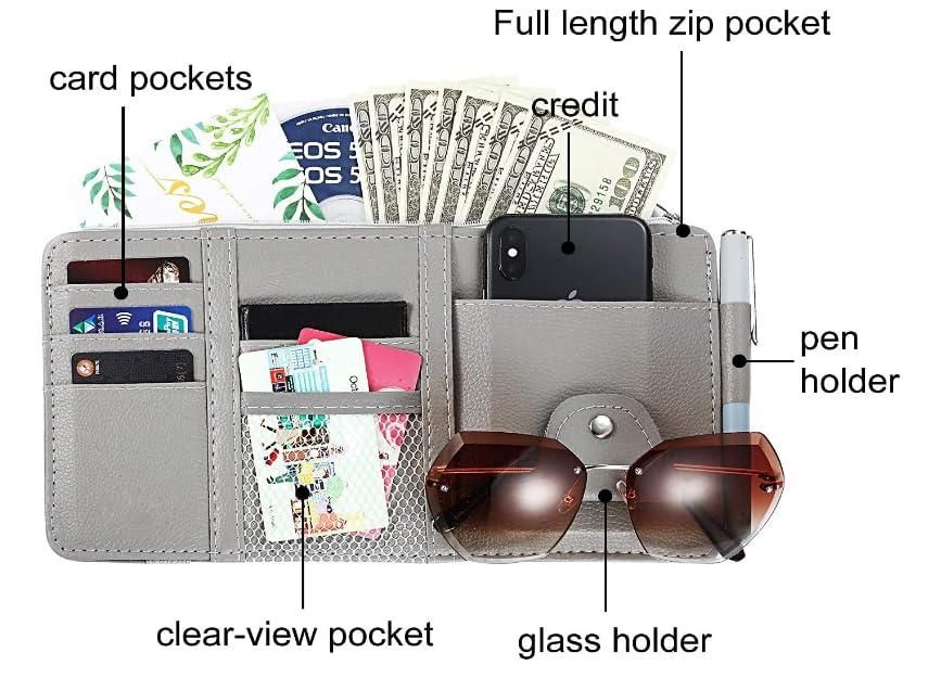 Executive Car Sun Visor Organizer – Smart & Stylish Travel Storage