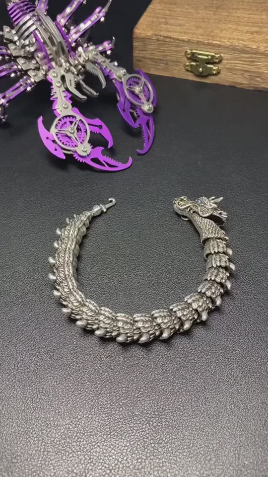 Mystic Dragon Scale Bracelet – Timeless Copper Elegance